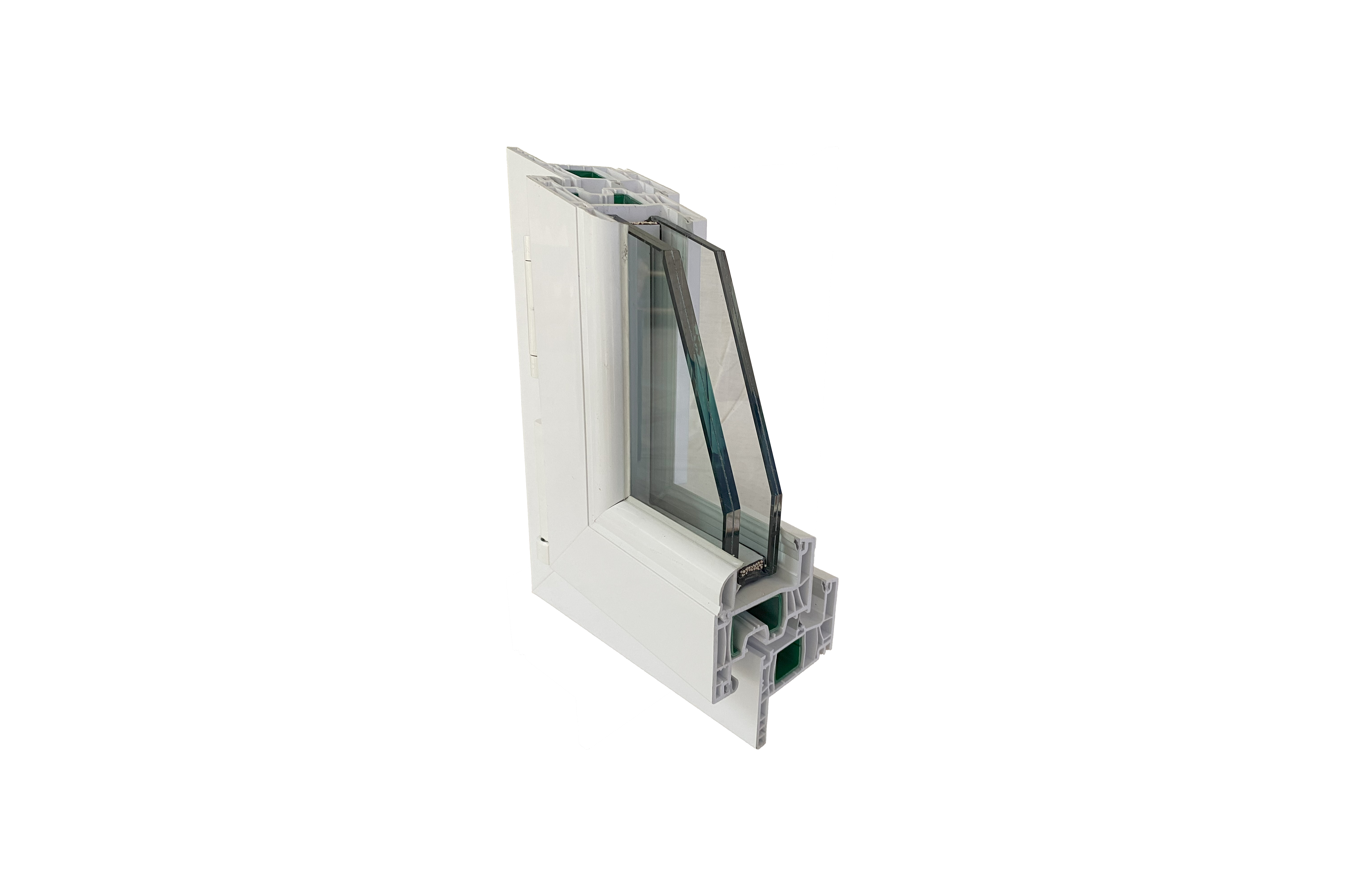 Coupe vitrage phonique feuilleté vitrage premium européen Stadip Silence sur profilé aluminium